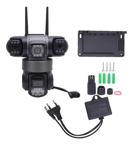 camaras y audio - Cámara de Seguridad WiFi PTZ de 3 Lentes – Visión  3