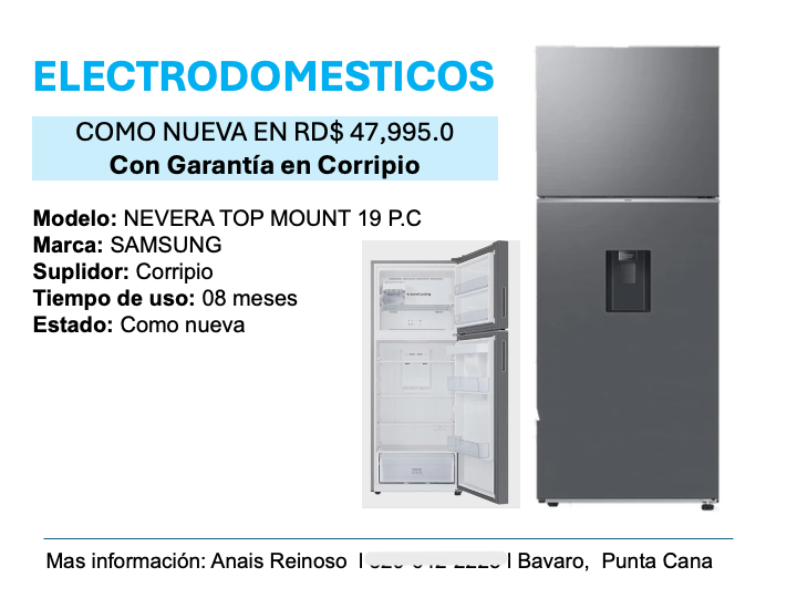 cocina - OFERTON NEVERA SAMSUNG EN 47,995 0