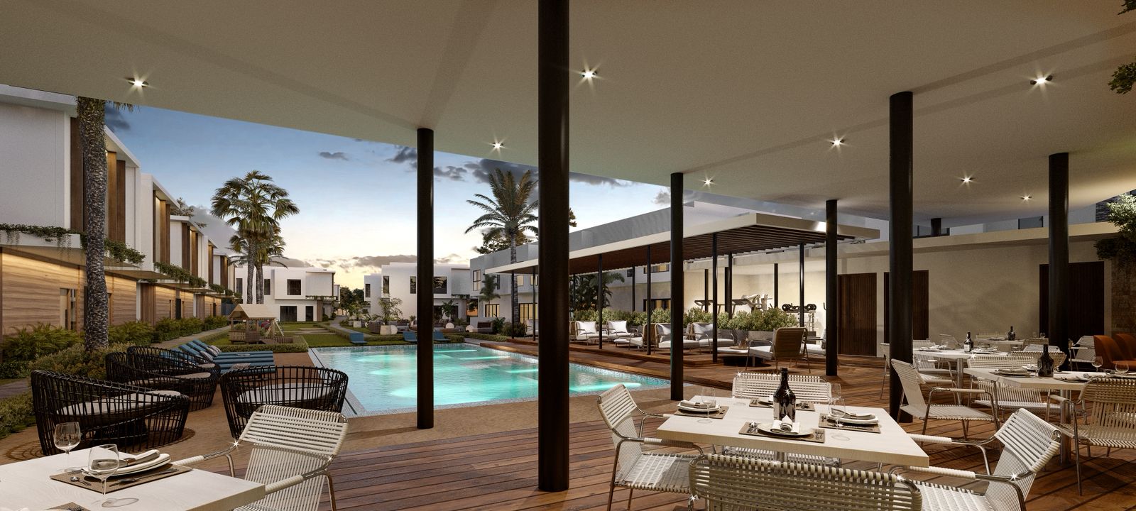 casas vacacionales y villas - villas y townhouses en bavaro punta cana c piscina 6