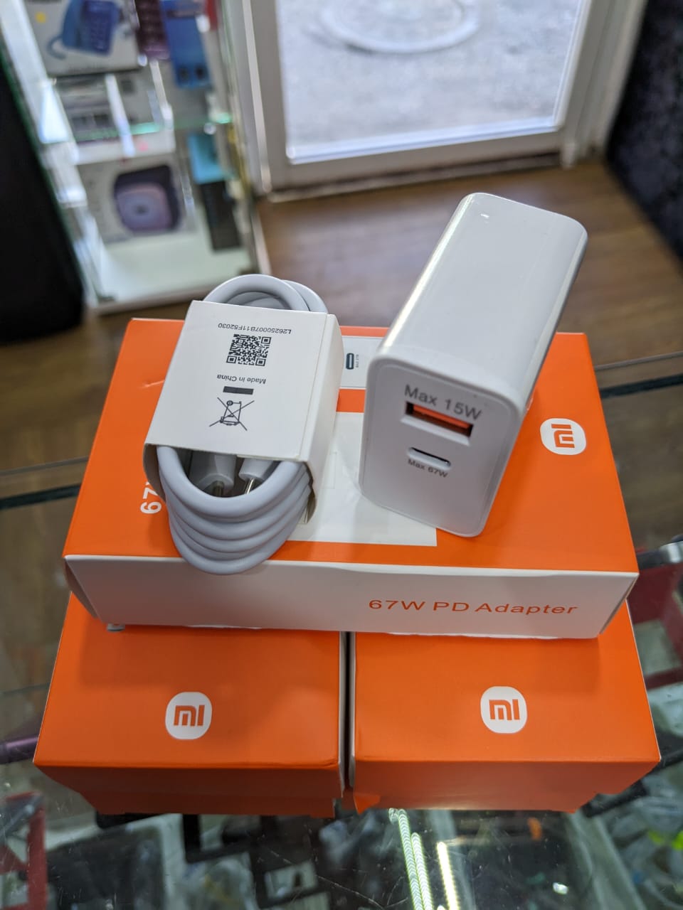 celulares y tabletas - Cargador mi tipo c y usb 67W MI 1