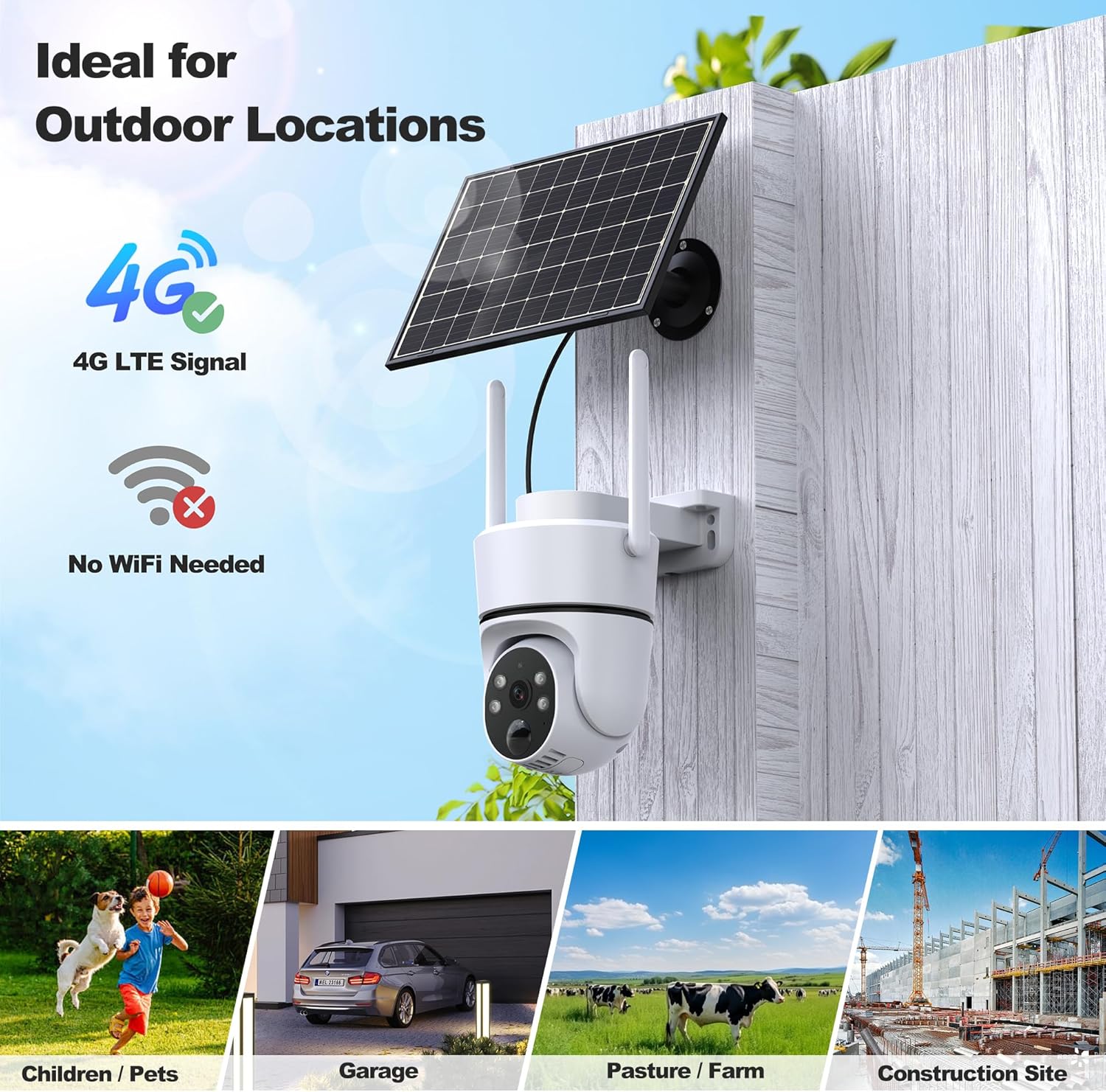 camaras y audio -  Cámara Solar 4G LTE – Seguridad sin Wi-Fi ni elec 1