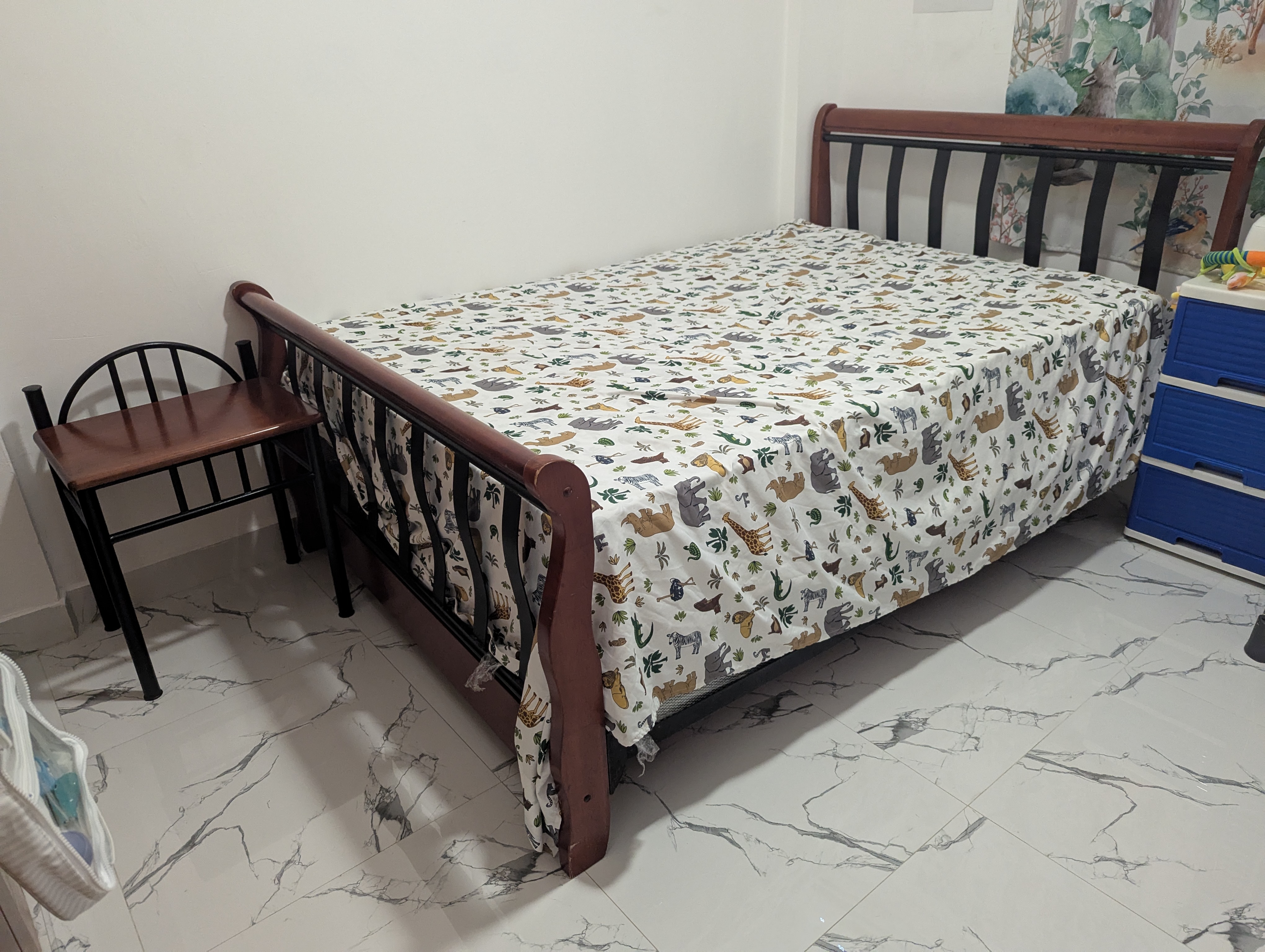 muebles y colchones - Juego de habitación cama full  0