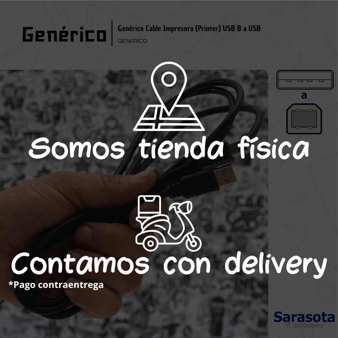 accesorios para electronica - Genérico Cable Impresora (Printer) USB B a USB 3