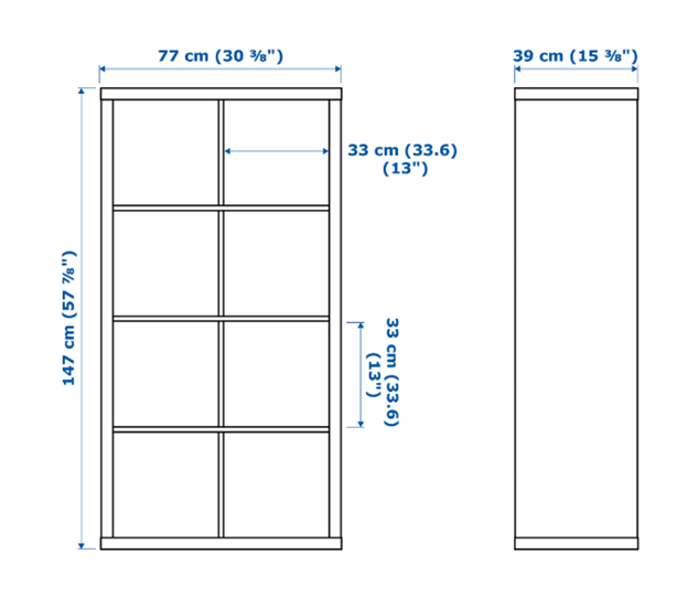 muebles y colchones - Estanteria Kallax 3