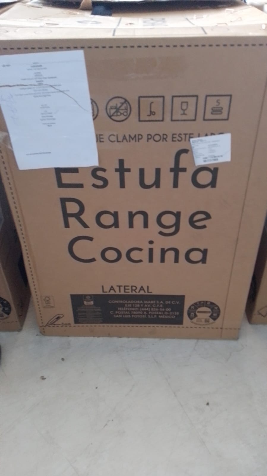 cocina - Estufa Mabe 6 ornillas, horno, negra, 30 pulg 0