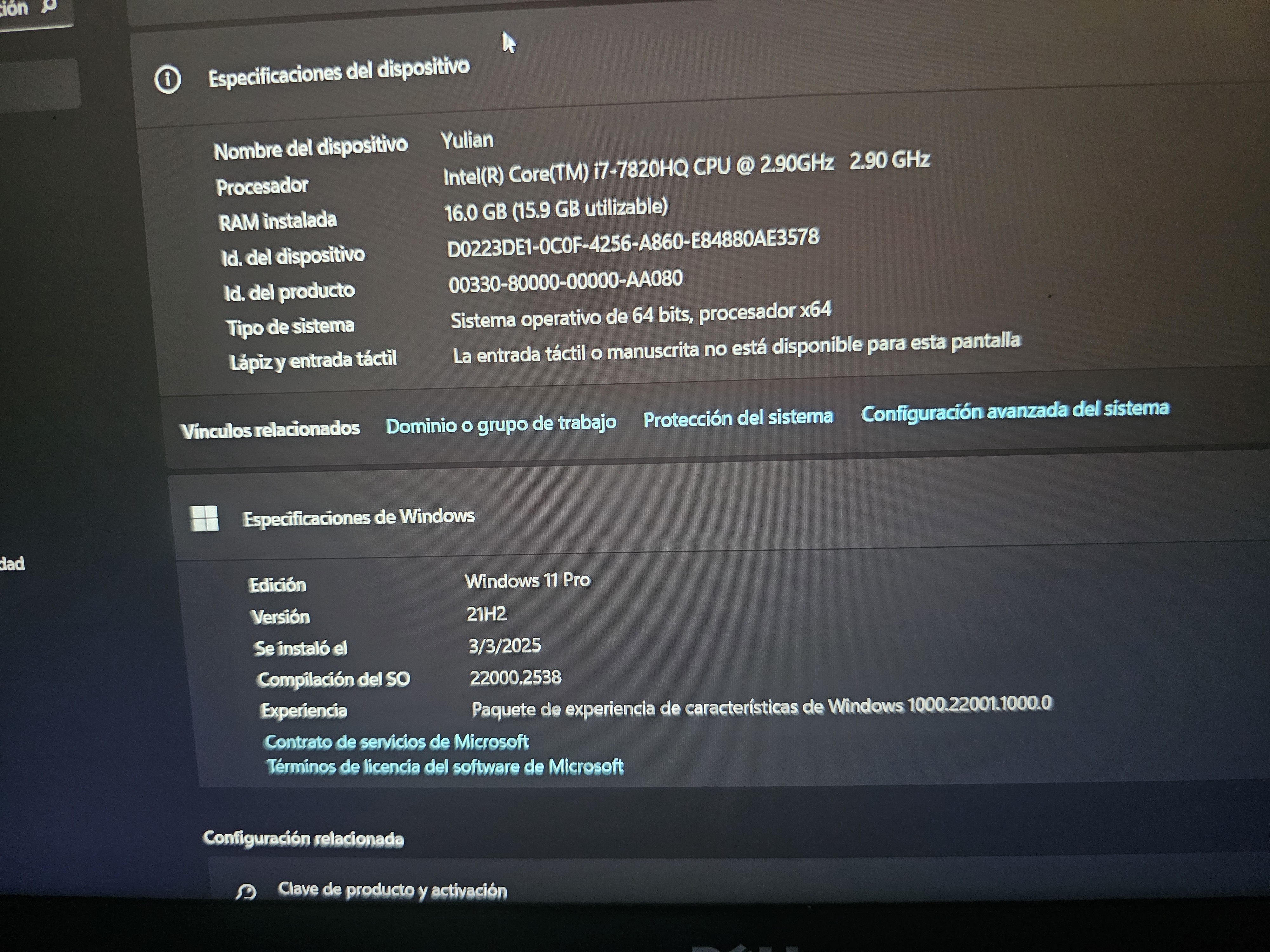 computadoras y laptops - Dell precision 3520 3