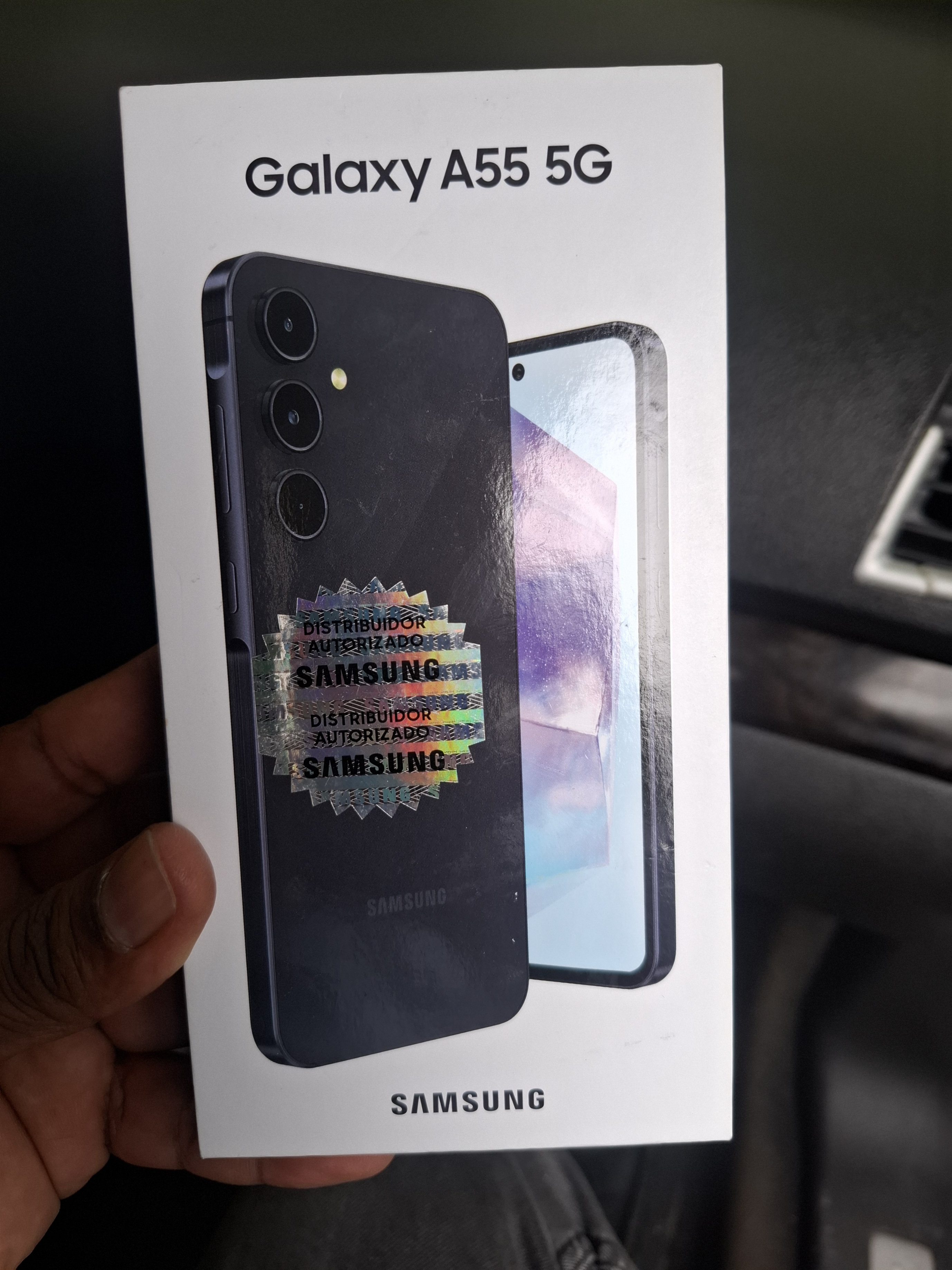 celulares y tabletas - Samsung Galaxy A55 5G, 256GB/8GB, color Awesome Blue, en su caja,12,000 0