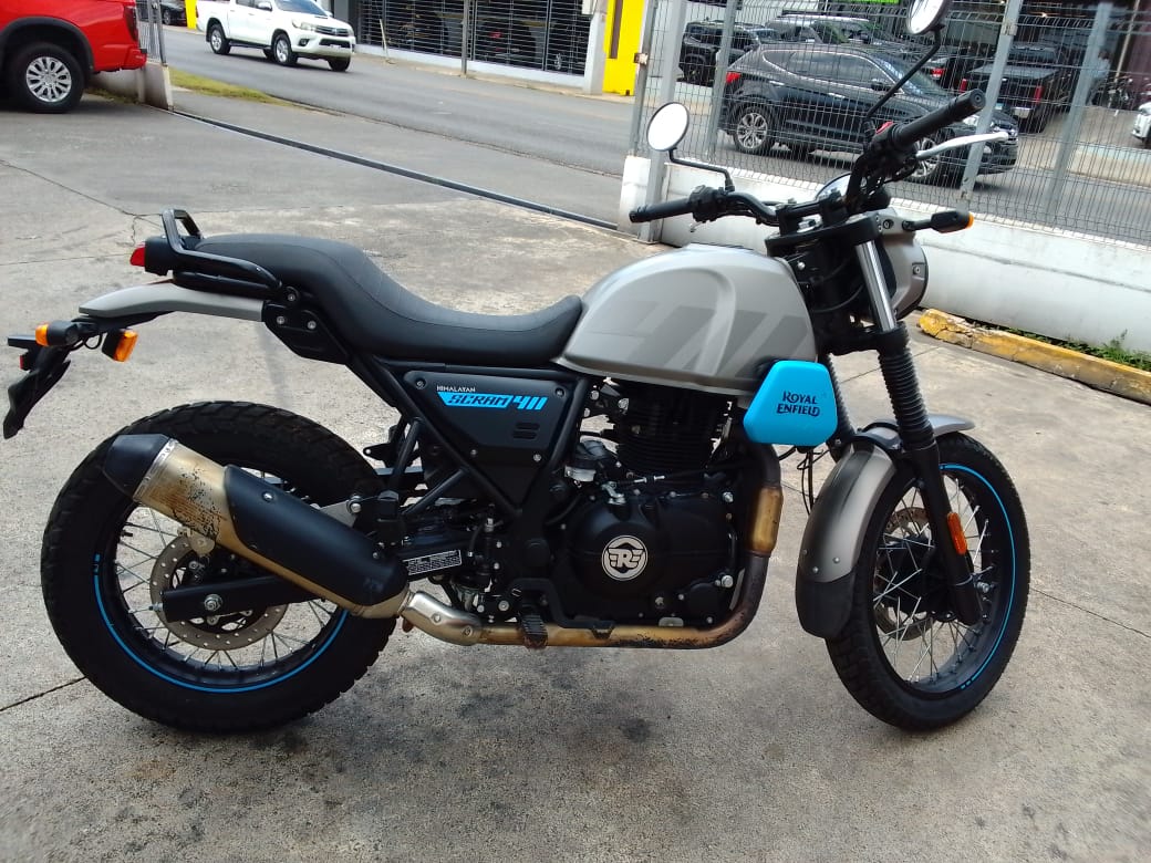 motores y pasolas - Vendo moto royall infield 2023 gris con azul 4