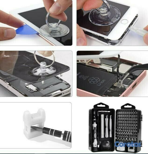 herramientas, jardines y exterior - Kit juego de destornilladores de precision 115 en 1 bisutime 4