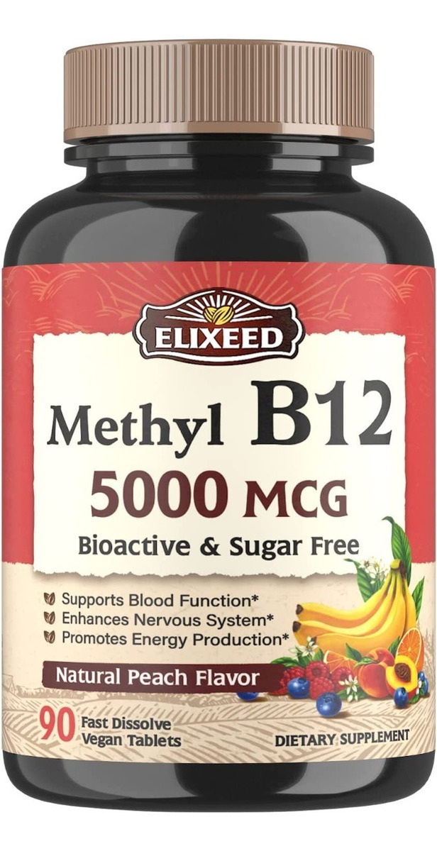 Salud y Equipamiento Médico - Vitamina B12 5000mcg Elixeed 0