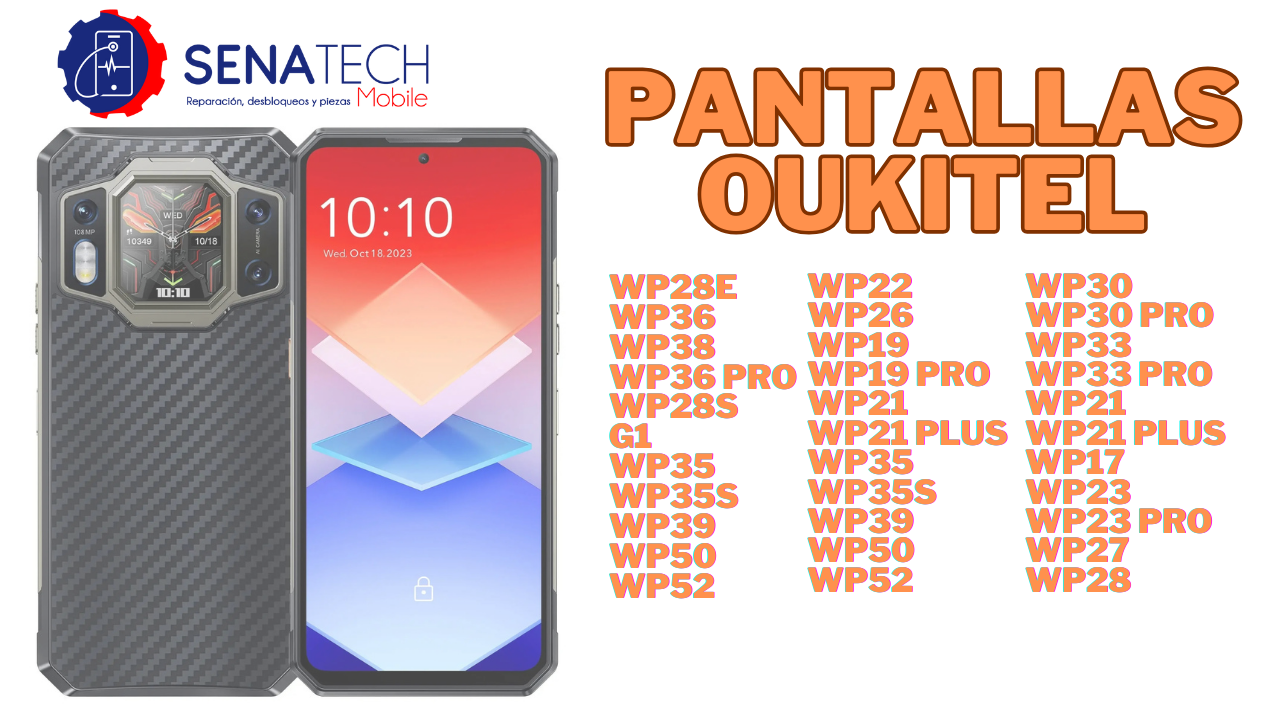 celulares y tabletas - PANTALLA PARA OUKITEL TODOS LOS MODELOS DISPONIBLE 0