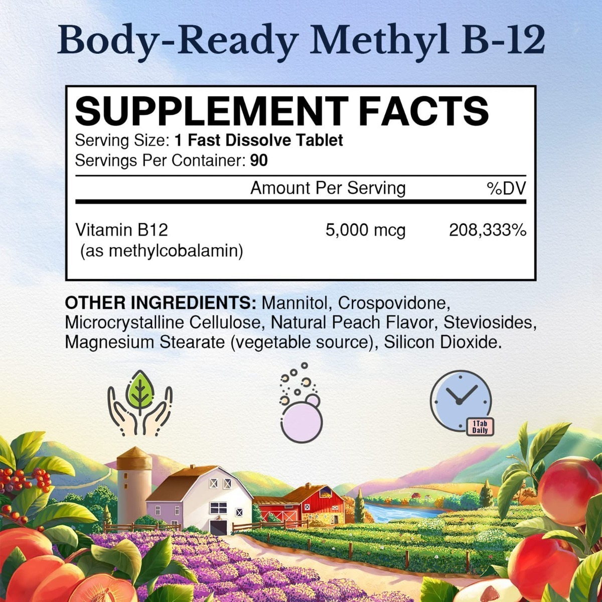 Salud y Equipamiento Médico - Vitamina B12 5000mcg Vitalitow 1