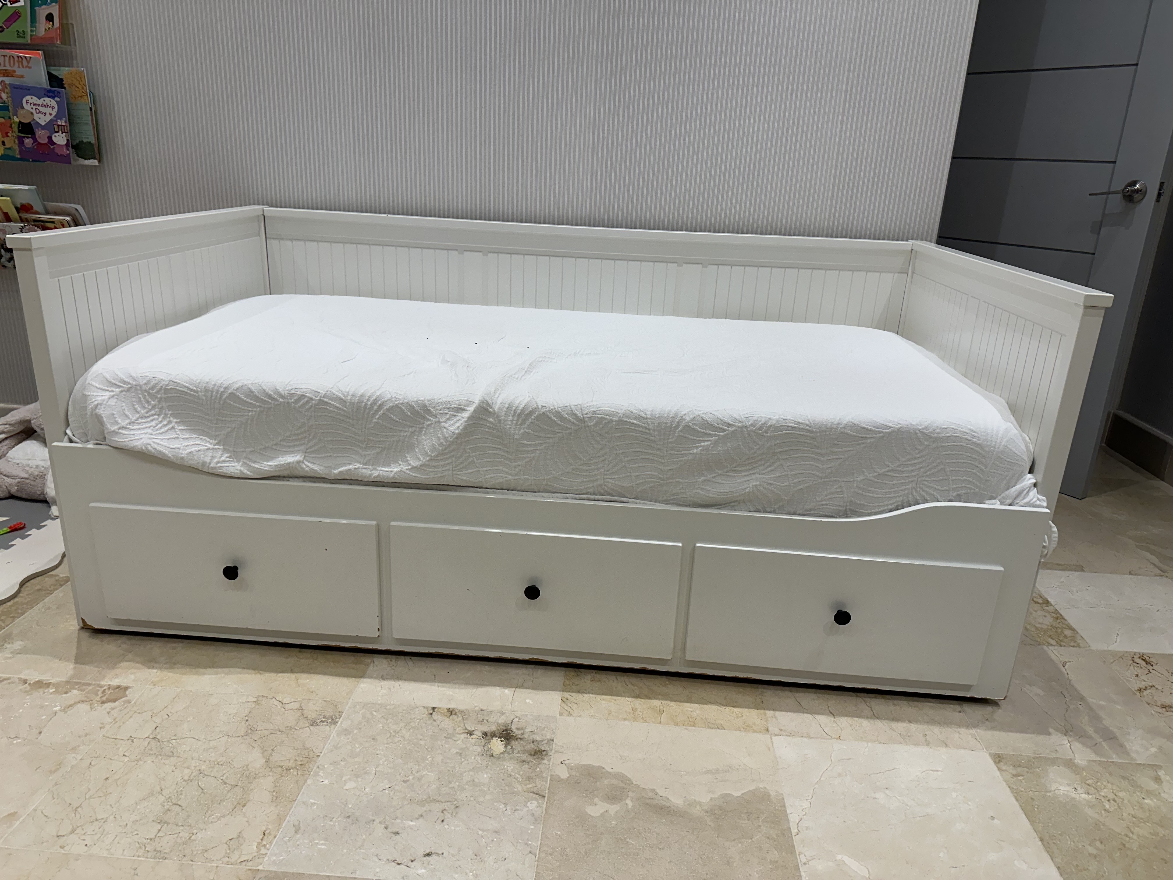 muebles y colchones - Hemnes IKEA Twin Day Bed Blanco 1