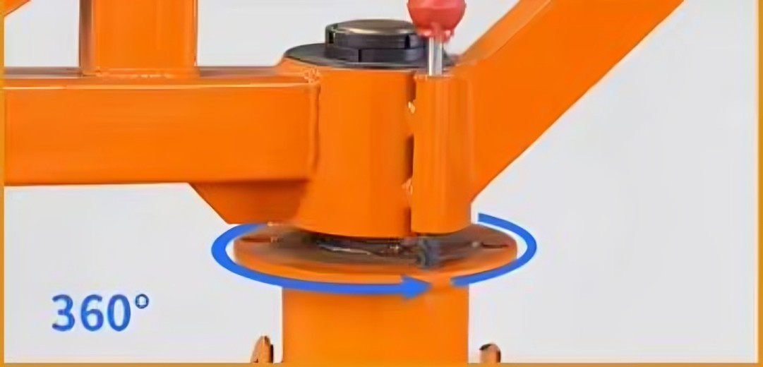 equipos profesionales - Grua polea electrica de gancho de elevacion giratoria winche de 1000KG 3