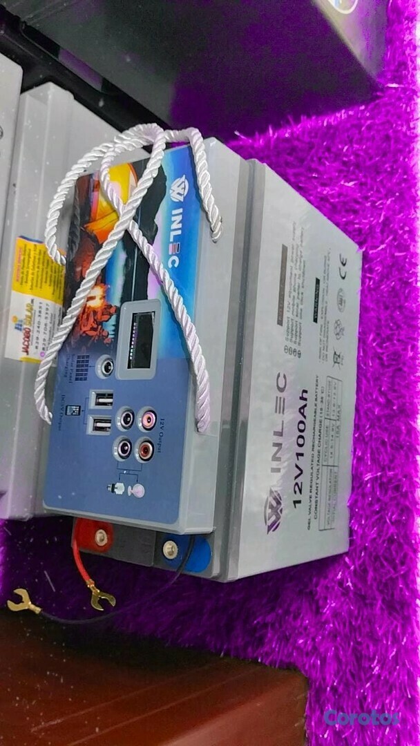 otros electronicos - bateria de 12.v y 100.amp  con controlador de energia integrado 