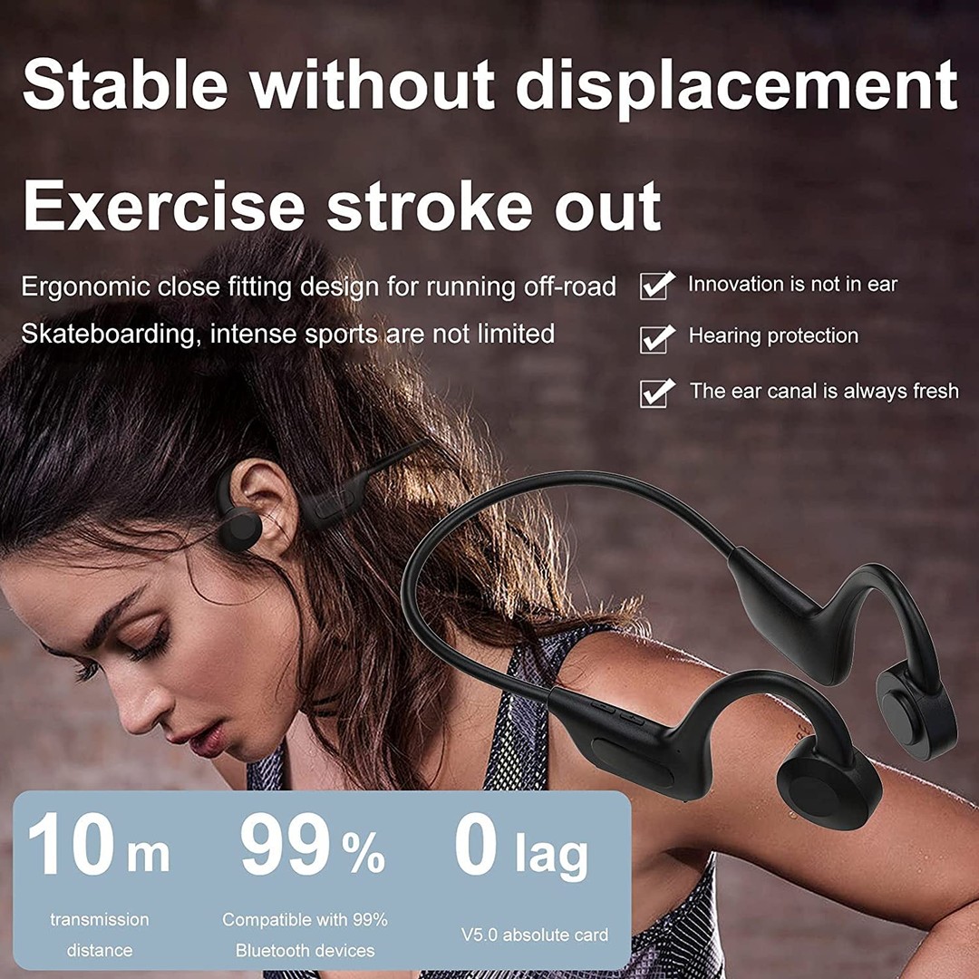 accesorios para electronica - Auriculares de oído abierto, inalámbricos, Bluetooth, audifonos, conducción  3