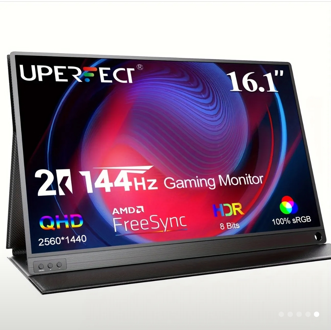 computadoras y laptops - UPERFECT 144Hz 2K Monitor Portátil 16" 2560*1600 QHD Freesync Pantalla 6