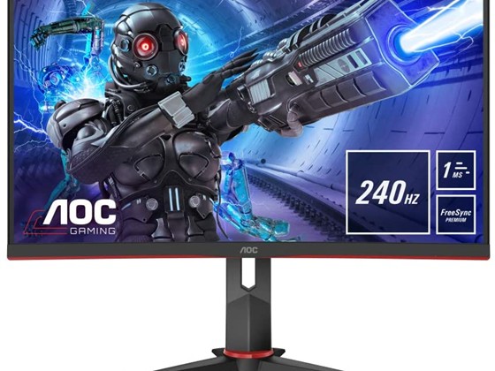 computadoras y laptops - MONITOR AOC 32 pulgadas GAMING CURVO 1500R VA, FHD 1920X1080, 240 HZ LED, 4MS  2