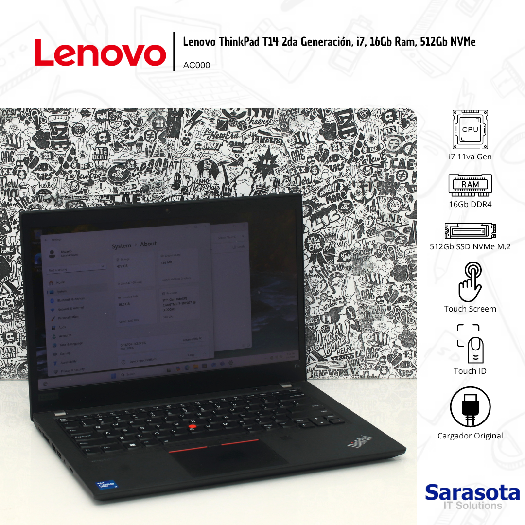 accesorios para electronica - Lenovo ThinkPad T14 2da Generación  0