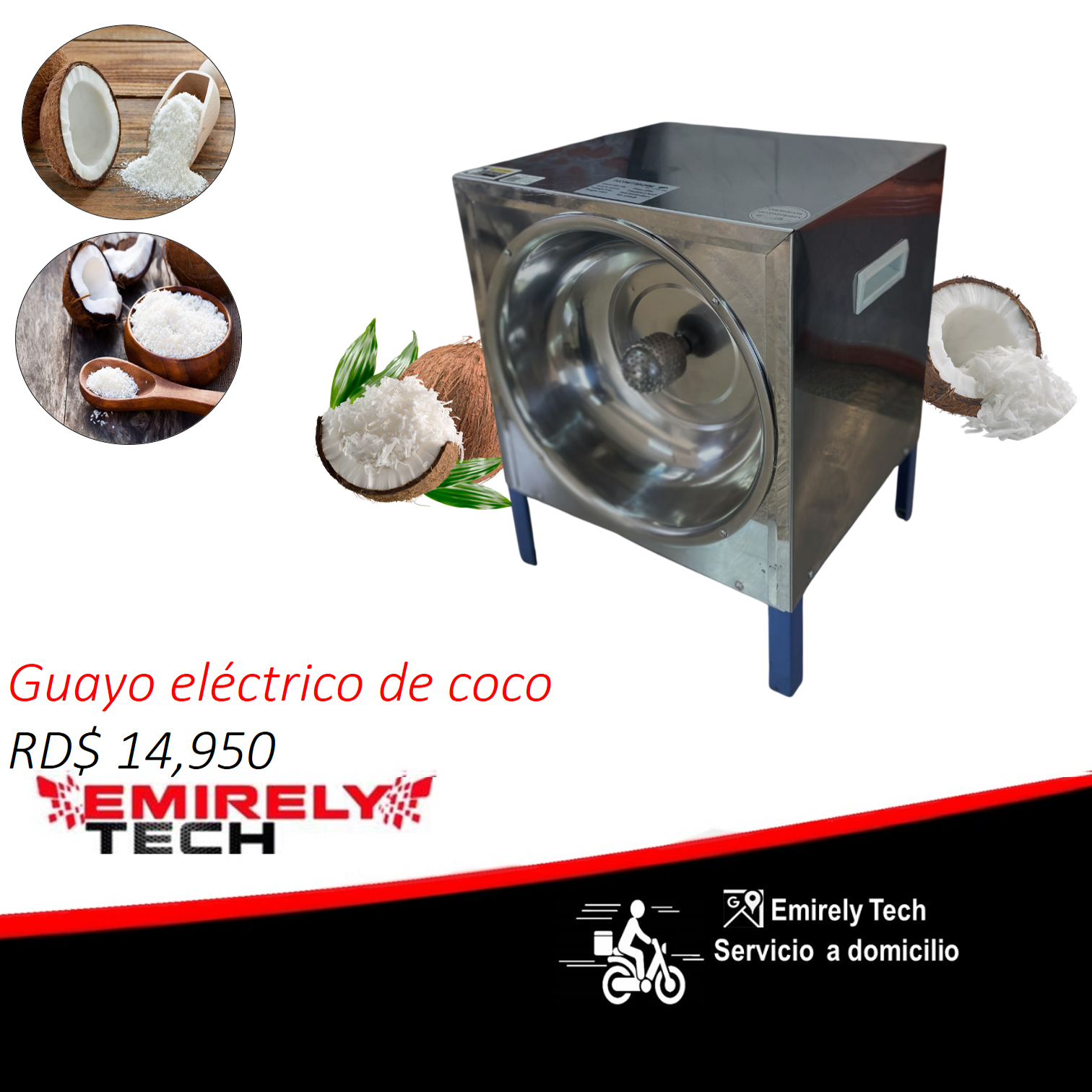 equipos profesionales - Guayo guayadora ralladora de coco 0