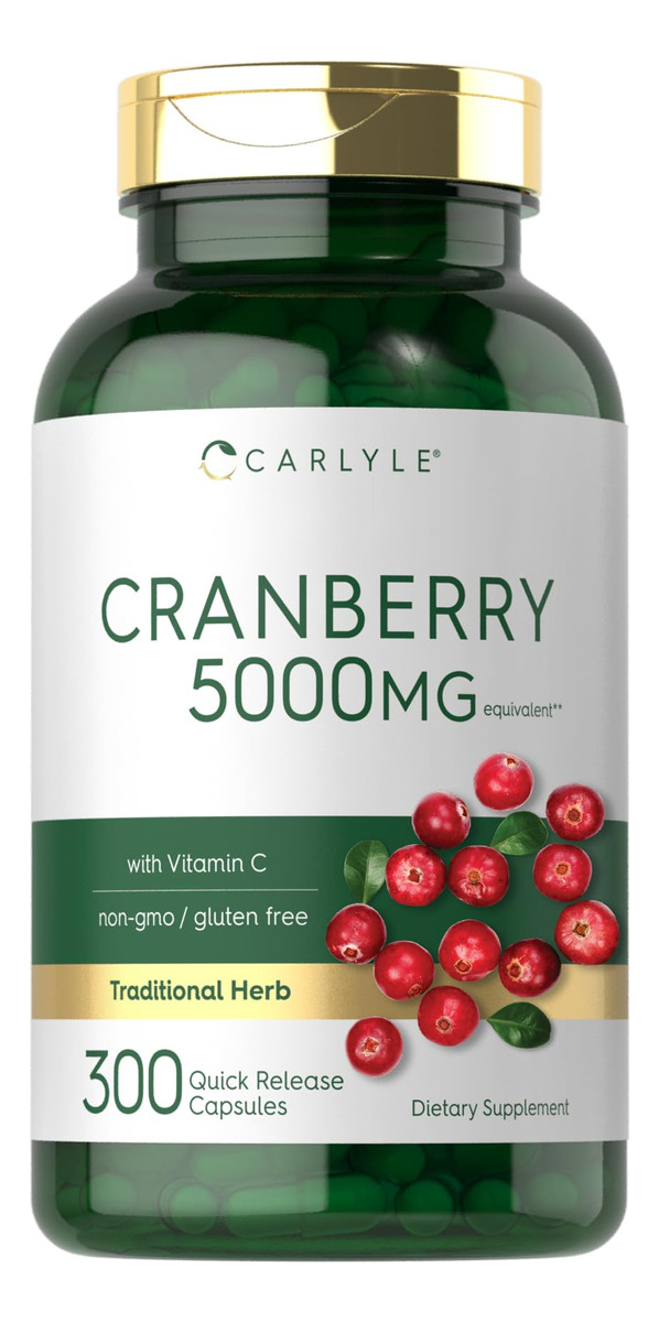Salud y Equipamiento Médico - Carlyle Pildoras De Arandano 5000mg | 300 Capsulas | Con Vit 1