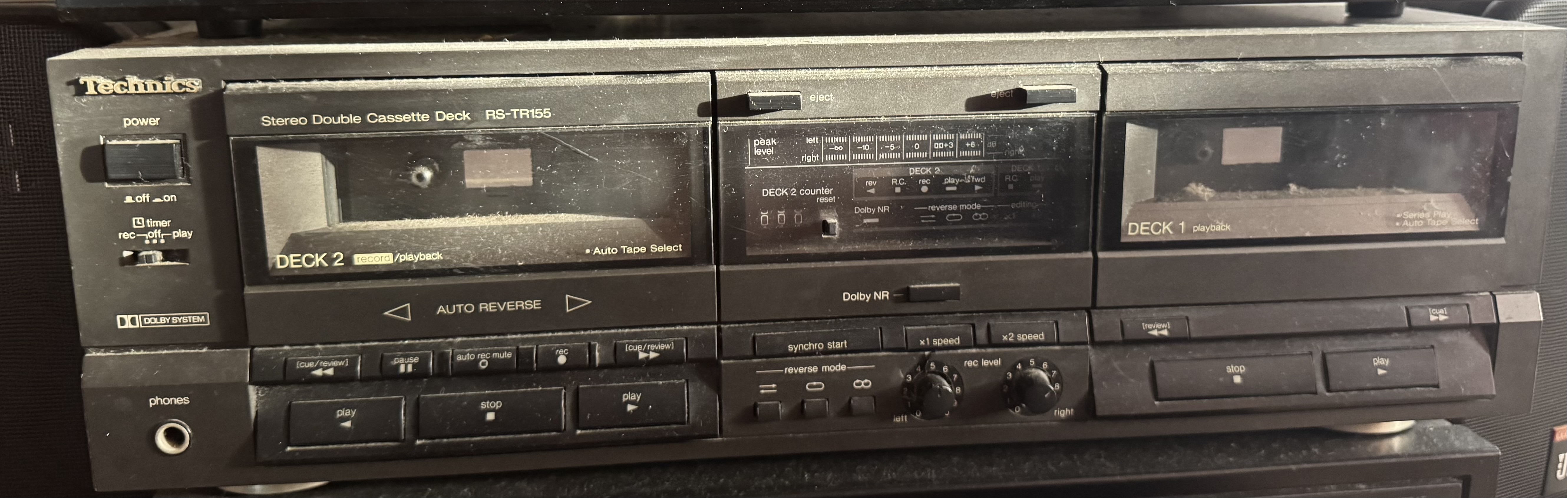camaras y audio - Technics doble cassette RS-TR155 0