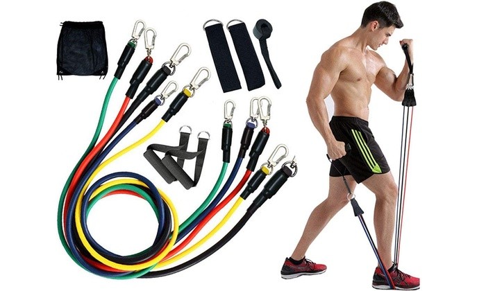 deportes - Juego Kit de bandas Elasticas de resistencia ejercicio Yoga Pilates Gym Ligas 2