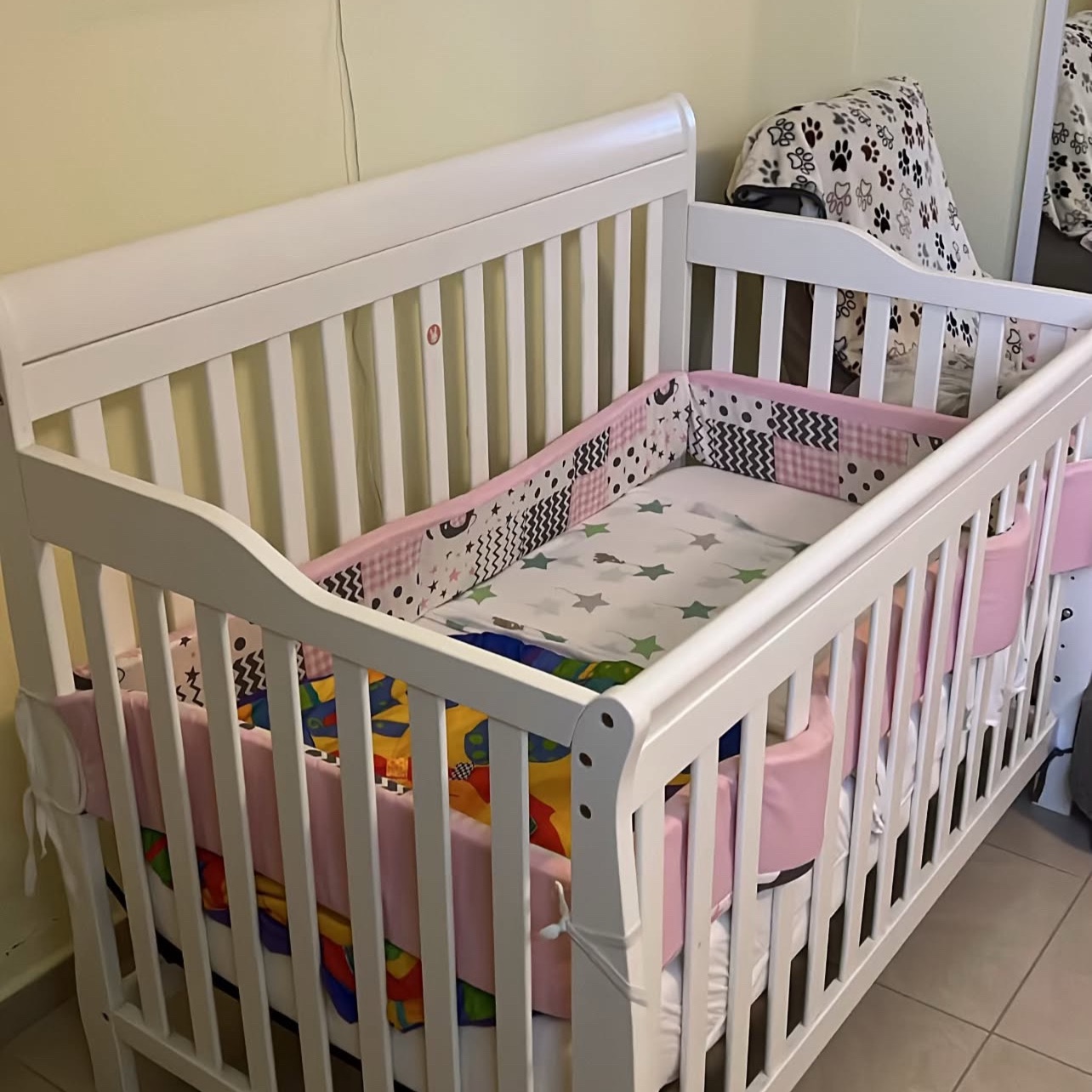 muebles - cuna para bebé con su colchón incluido y accesorios 