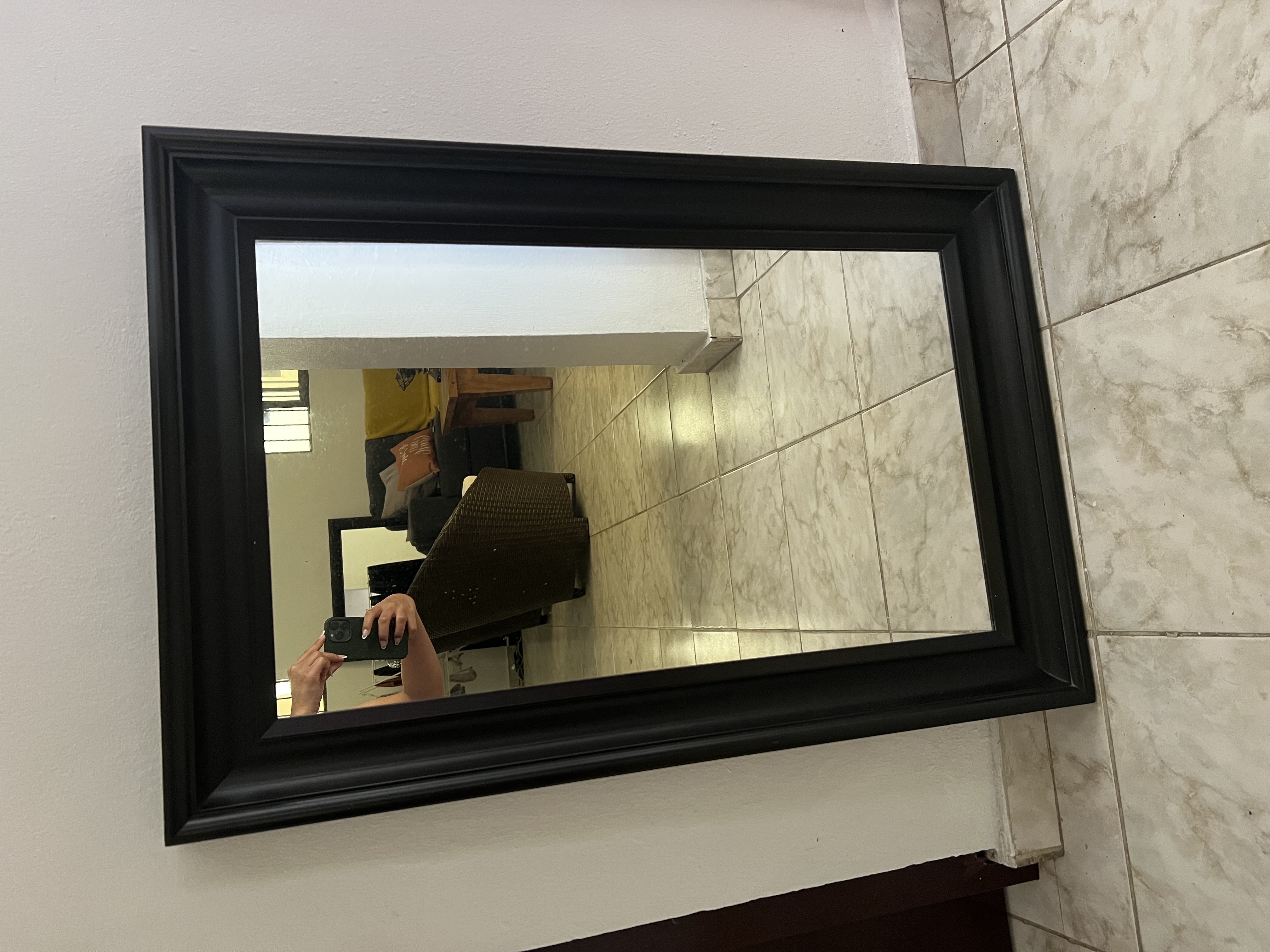 decoración y accesorios - se venden espejos de marco oscuro  1