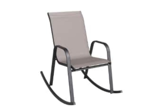 muebles y colchones - MECEDORA ALUMINIO GRIS OSCURO 0