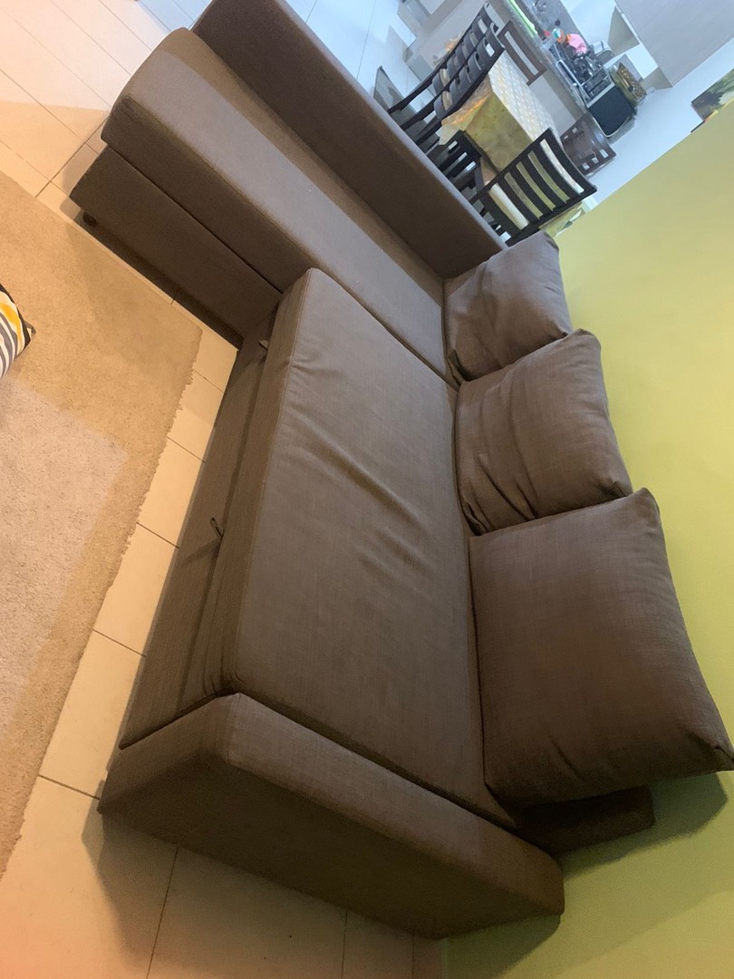 muebles y colchones - Sofá cama 3 plazas Skiftebo gris oscuro IKEA REMATE RD$ 38,500 3
