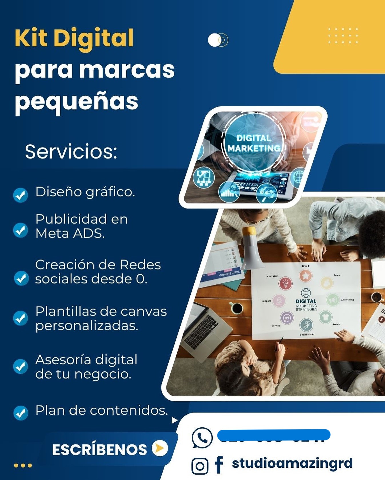 servicios profesionales - Servicios de Manejo de Redes Sociales y Creación de contenidos  0