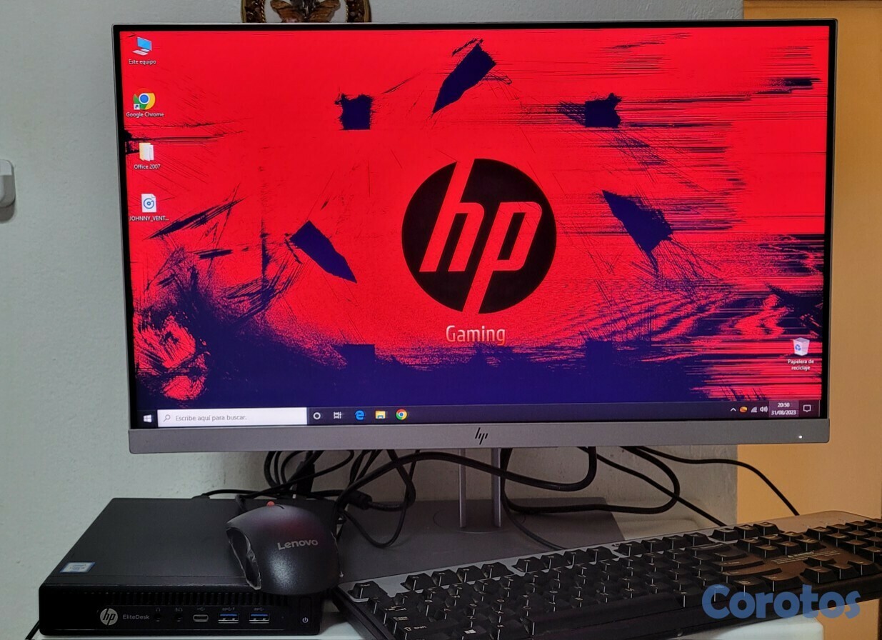 computadoras y laptops - Comobo Monitor hp ips sin Bordes 24 Pulg Core i5 6ta Ram 8gb SSD 128GB WIFI 1