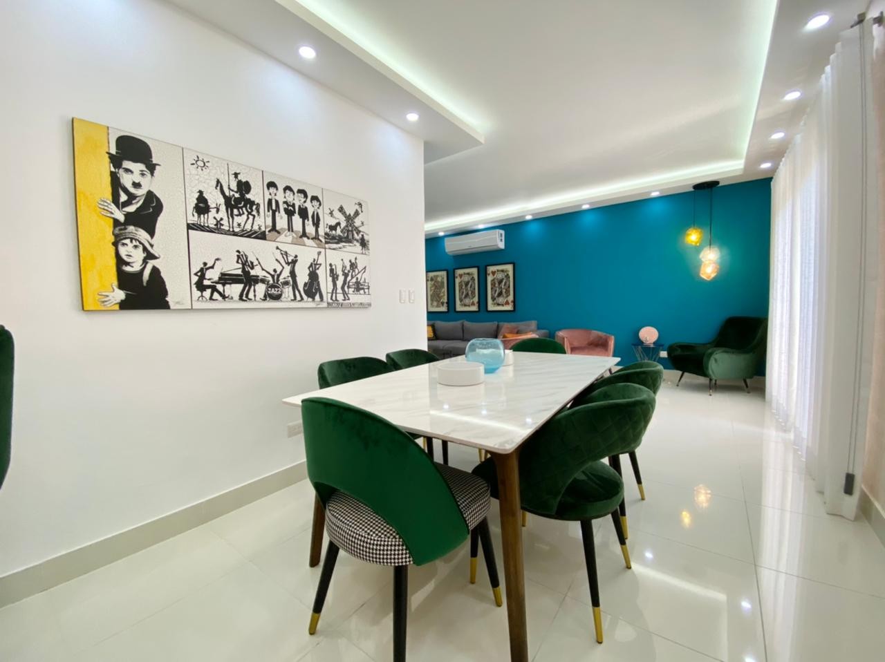 apartamentos - Moderno apartamento amueblado en Piantini de 3 habitaciones 2