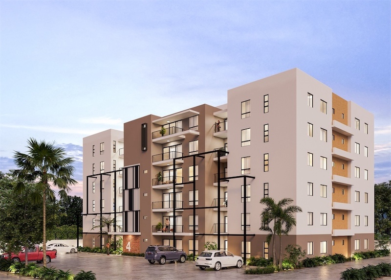 apartamentos - Proyecto de Apartamentos en Gurabo Santiago. Torres de 6 Niveles en Los Rieles. 6
