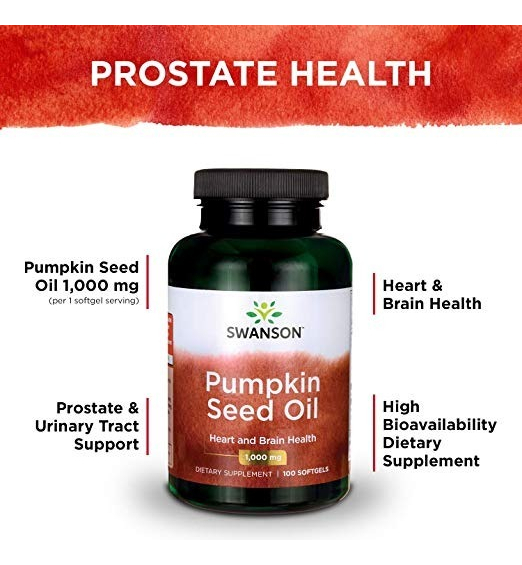 Salud y Equipamiento Médico - Pumpkin Seed Oil Aceite Semilla Calabaza 100 Softgels 1000mg 3