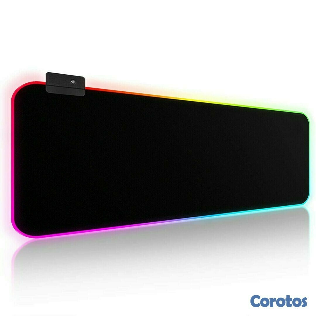 accesorios para electronica - Mousepad Gaming HY-001 RGB de escritorio para Teclado y mouse, Goma Impermeable  4