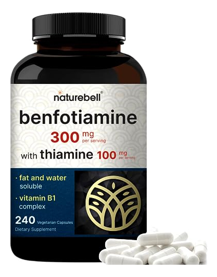 Salud y Equipamiento Médico - Benfotiamina 300 Mg Con Tiamina 100 Mg Naturebell 1