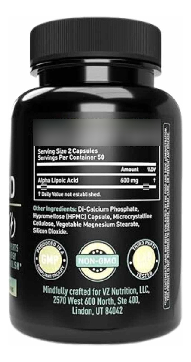 Salud y Equipamiento Médico - Vela Ácido Alfa Lipoico 100cap - U - Unidad A $1669 1