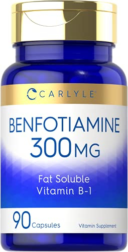 Salud y Equipamiento Médico - Benfotiamina 300mg 90 Capsulas | Vitamina B1 | Promueve El A 1