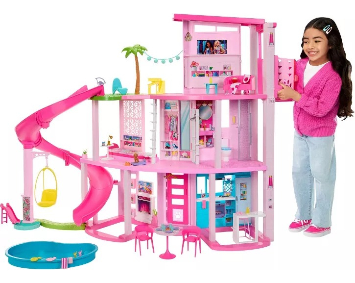 juguetes - Casa De Muñecas Barbie Dreamhouse Pool Party Con Tobogán