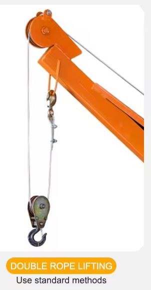 equipos profesionales - Grua polea electrica de gancho de elevacion giratoria winche de 1000KG 5
