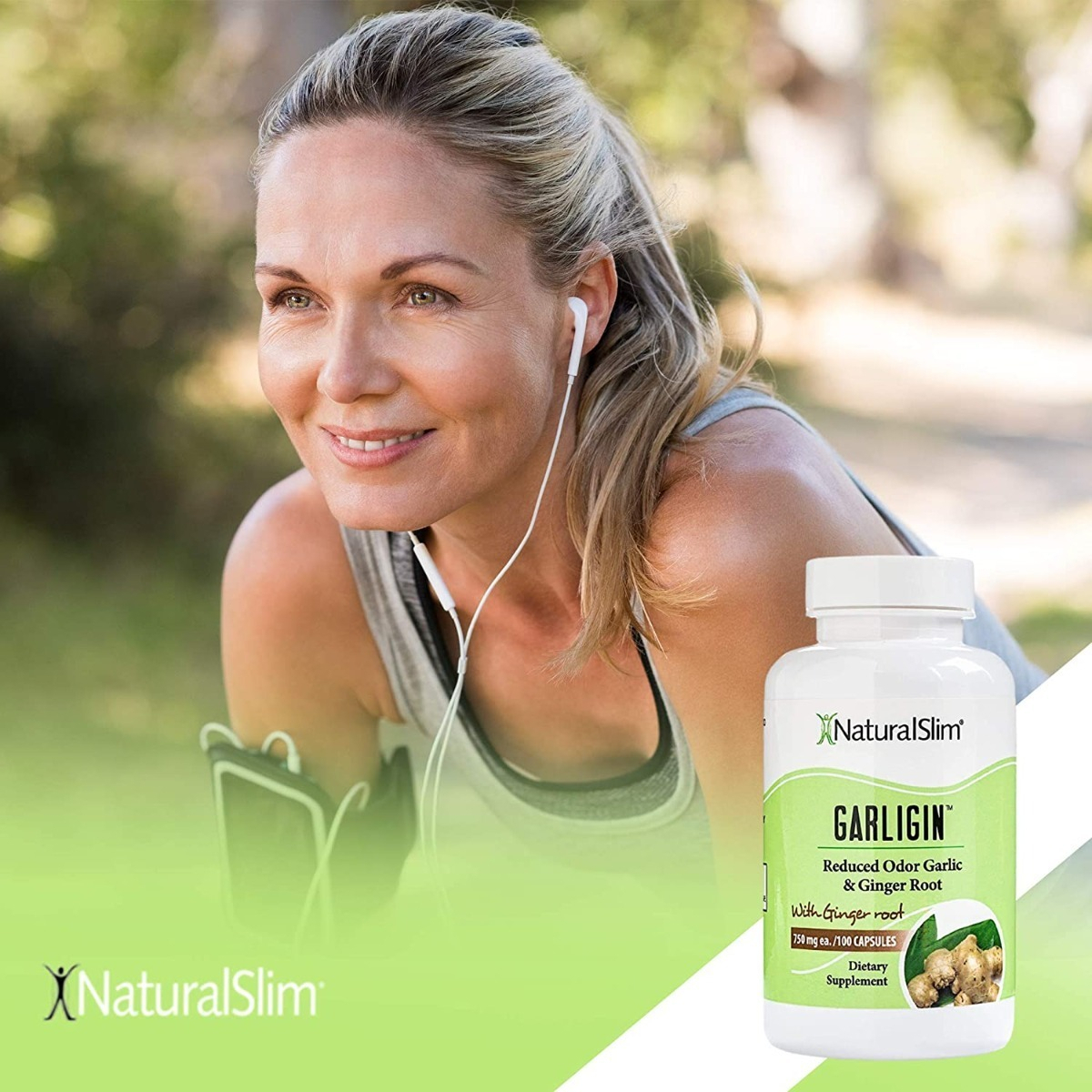 Salud y Equipamiento Médico - Garligin Naturalslim Oganico Raiz De Ajo Y Jengibre 100 Cao 5