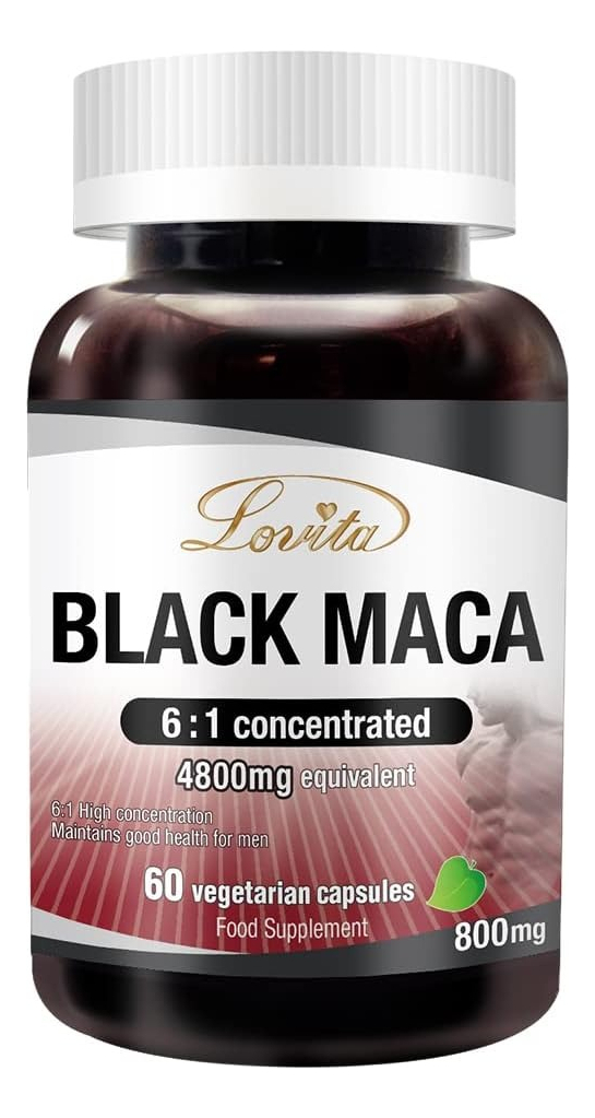 Salud y Equipamiento Médico - Black Maca 4800 Mg 60cap Lovita 0