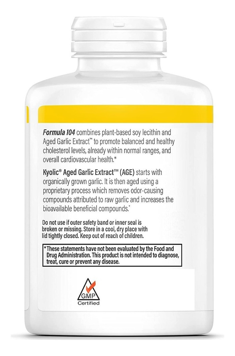 Salud y Equipamiento Médico - Extracto Ajo Garlic Extract Cholesterol Kyolic 300 Cap 1