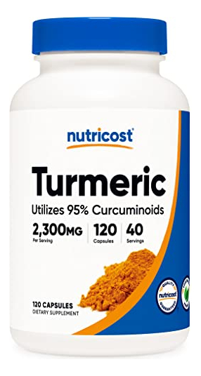 Salud y Equipamiento Médico - Nutricost Curcumina De Curcuma 95% Curcuminoides 500 Mg 120 1