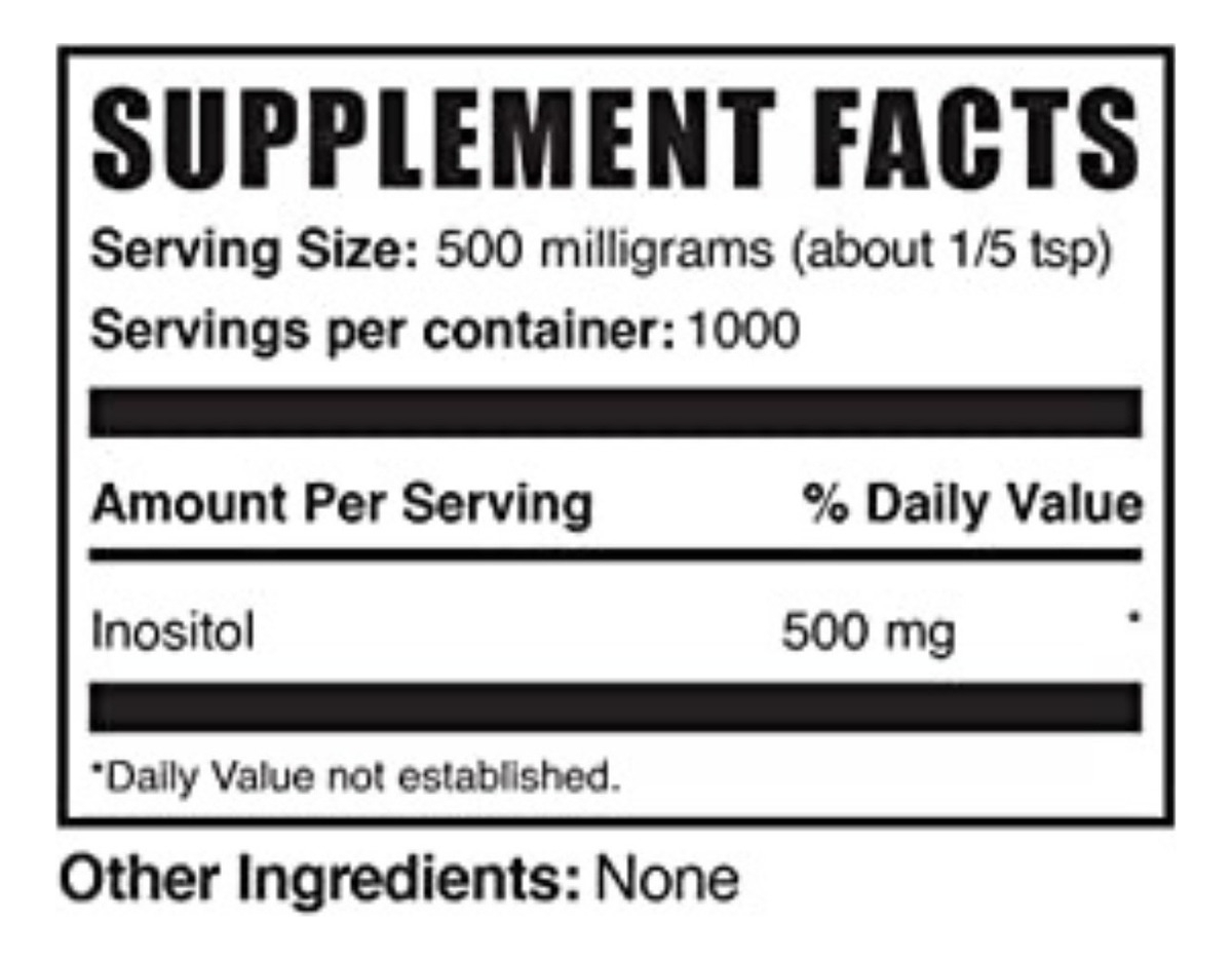Salud y Equipamiento Médico - Inositol Polvo 500g Vitamina B8 1
