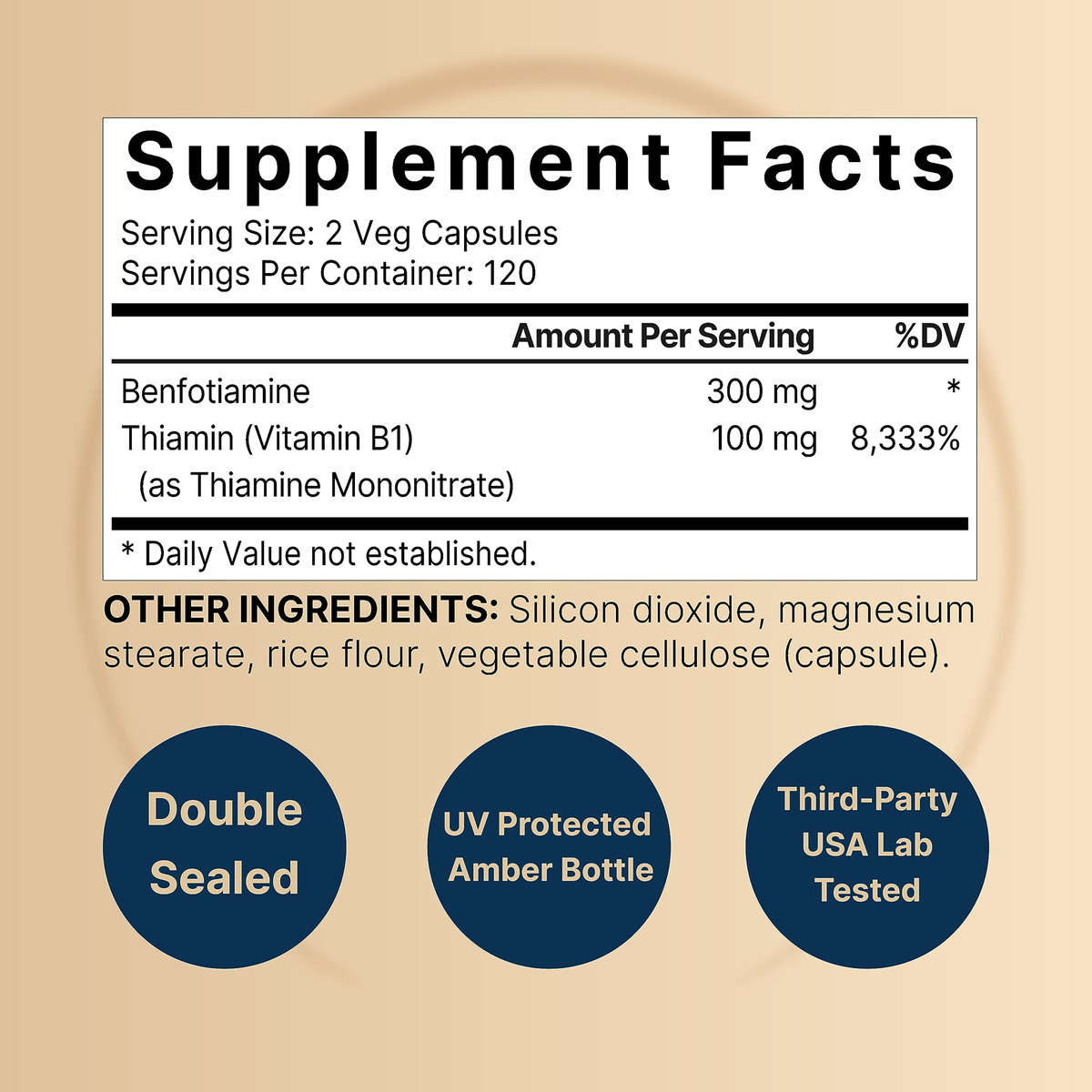 Salud y Equipamiento Médico - Benfotiamina 300 Mg Con Tiamina 100 Mg Naturebell 2