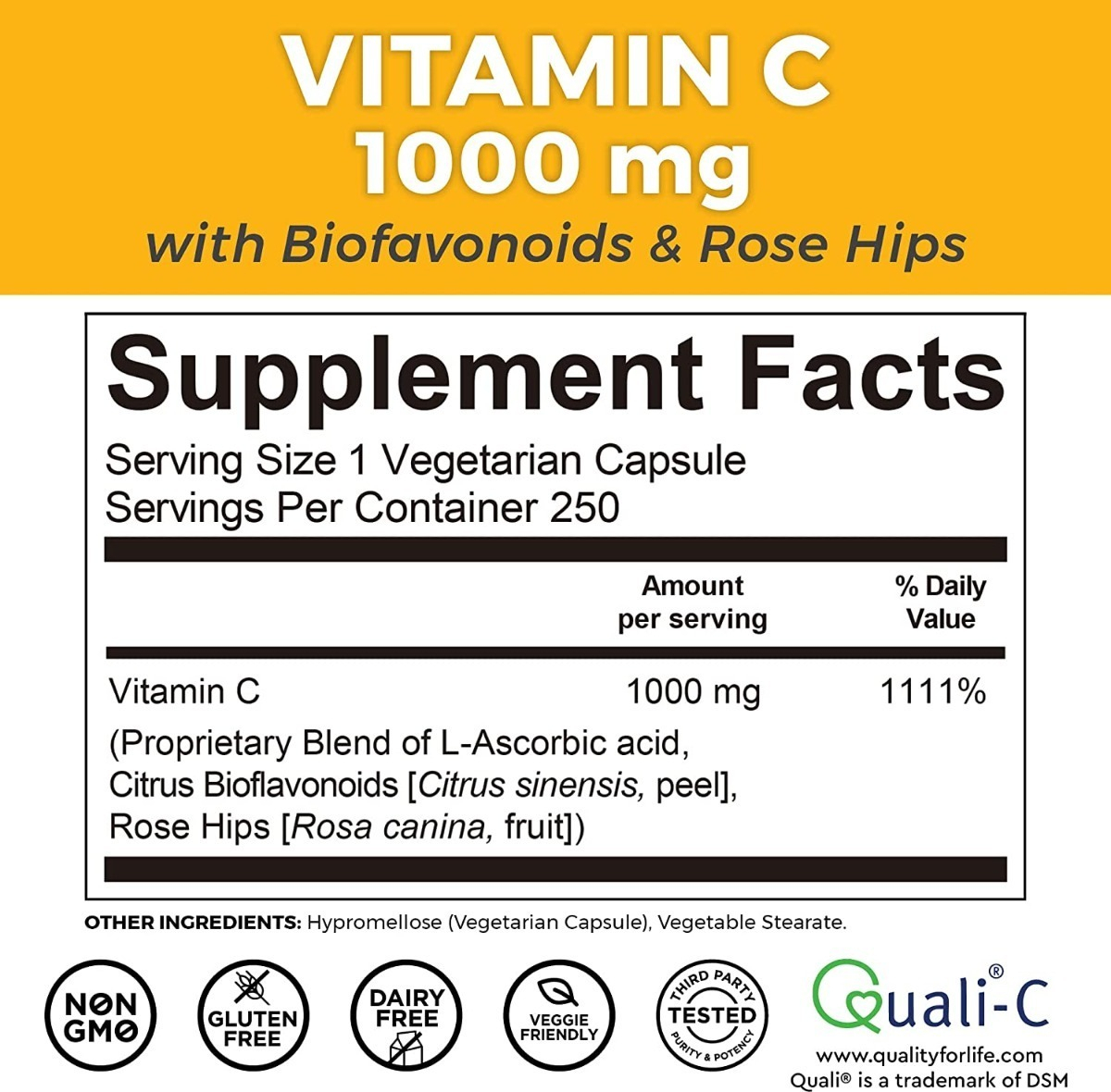 Salud y Equipamiento Médico - Vitamina C 250 capsulas Viva Natural 1