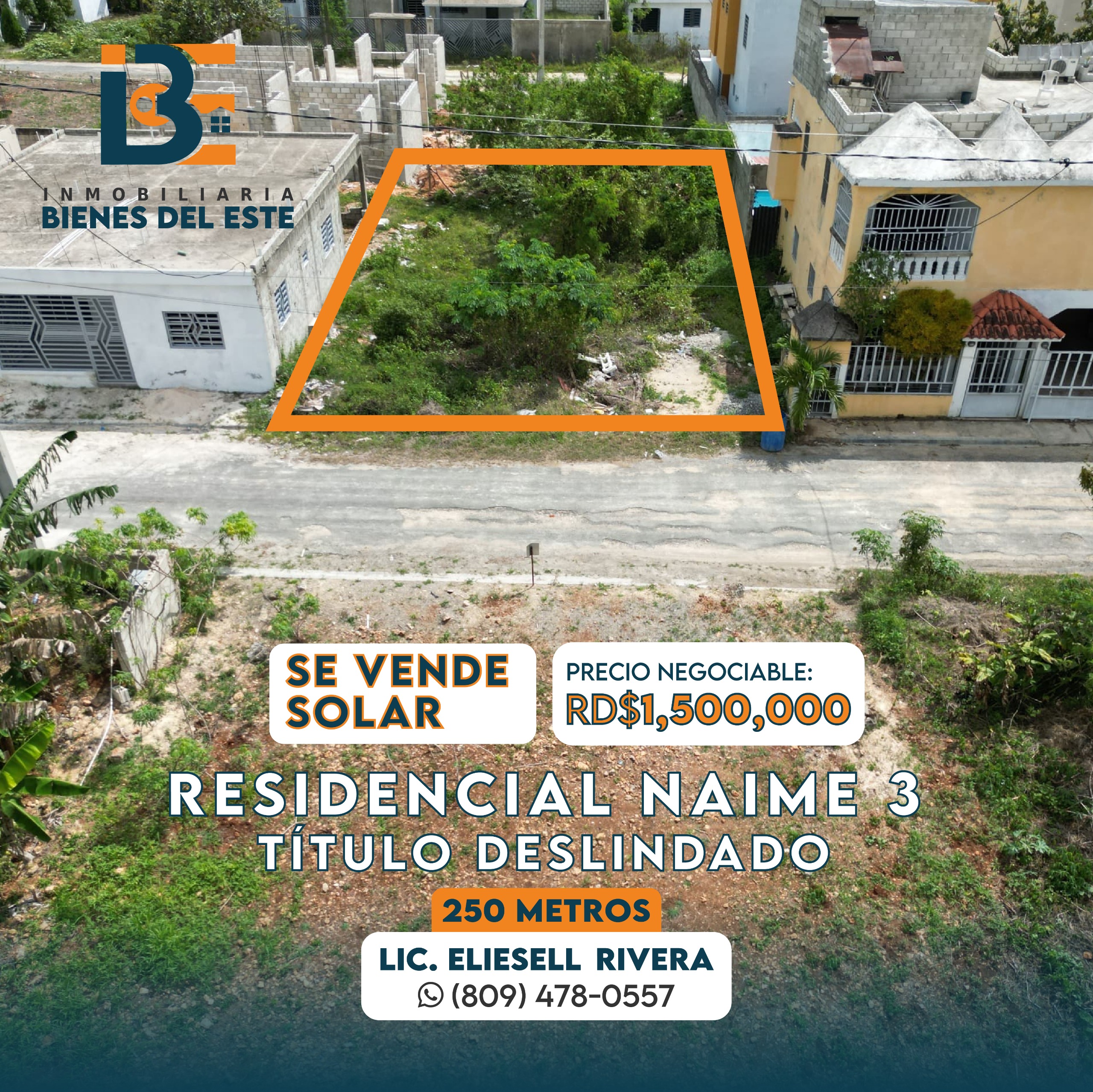 solares y terrenos - Solar con 250 METROS. Residencial Naime Etapa 3 0